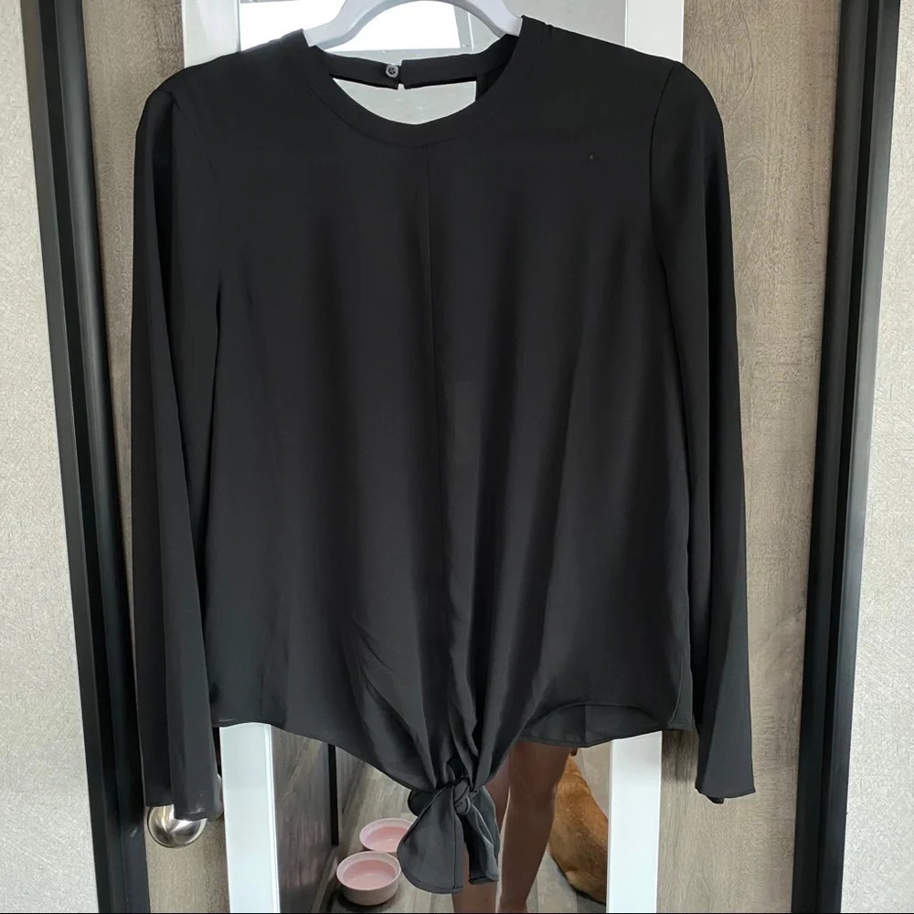 NWT Madewell Bell-Sleeve Tie Top